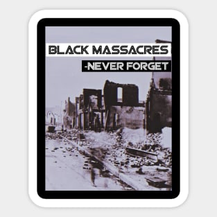 Black Massacres Sticker